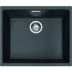 Franke SIRIUS SID 110-50 Υποκαθήμενος Νεροχύτης Γρανίτη Ματ Black 52.5x44cm 3149000525
