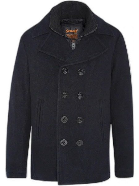 SCHOTT PEAR IN WOOL ΠΑΛΤΟ CYCLONE2-DARK NAVY