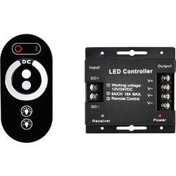 Adeleq Μηχανισμός Και Τηλεχειριστήριο Για LED Ταινία Μονόχρωμη 12VDC216W/24VDC432W 18A 30-33321