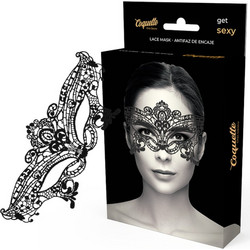 COQUETTE CHIC DESIRE LACE MASK BLACK