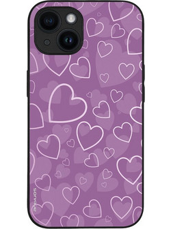 Sonique Heart Series Back Cover Violet (iPhone 14)