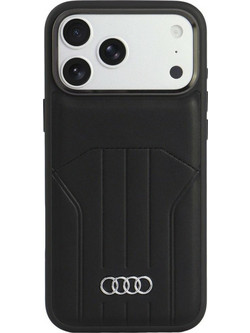 Audi Synthetic Leather MagSafe Θήκη Black (iPhone 18 Pro Max / 17 Pro Max)