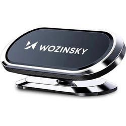 Wozinsky WMH-06 Αυτοκόλλητη μαγνητική βάση κινητού αυτοκινήτου 360 για ταμπλό, ασημί Μαύρο, Ασημί
