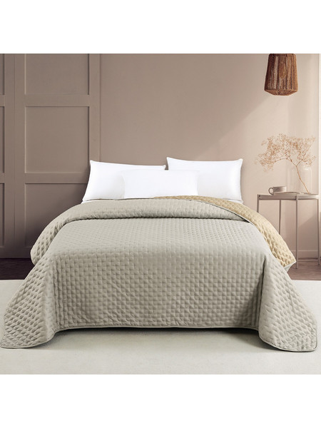 ΚΟΥΒΕΡΛΙ ΥΠΕΡΔΙΠΛΟ RENZO GREY/BEIGE (220Χ240) MELINEN