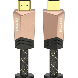 Hama Καλώδιο HDMI 2.0 Braided HDMI Male to HDMI Male 3m Black / Pink