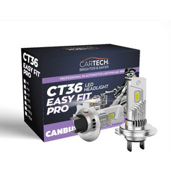 ΛΑΜΠΕΣ ΖΕΥΓΟΣ LED CT36 EASY FIT PRO CANBUS H7 70W 6500 CARTECH