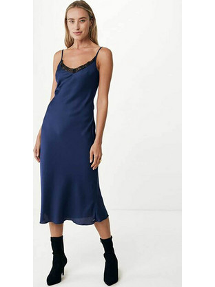 Mexx Midi Φόρεμα Μπλε Σκούρο FL0642036W