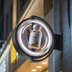 Διαφημιστική Οθόνη LED 3D Holographic WiFi Διπλής Όψης Εξωτερικού χώρου με App FD-10