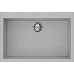Elleci Quadra 130 Ένθετος Νεροχύτης Γρανίτη Titanium 79x50cm
