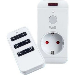Τηλεχειριζόμενη Πρίζα Well 1 Control + 1 Πριζα ELAD-SH11/RC-WL