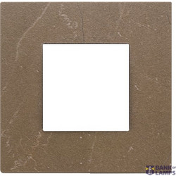 Plate 2M marbl.stoneware Coffee brown