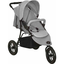 vidaXL Καρότσι Μωρού με Τρεις Ρόδες Grey Silver 10259