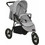 vidaXL Καρότσι Μωρού με Τρεις Ρόδες Grey Silver 10259