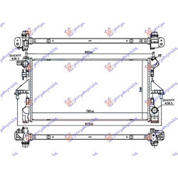 ΨΥΓΕΙΟ 2.0 BlueHDi ΠΕΤΡΕΛΑΙΟ ΜΗΧΑΝΙΚΟ (780x390x32) (MARELLI) για CITROEN JUMPER III 2014