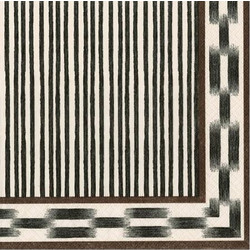 Xαρτοπετσέτες Luncheon Black Boho Stripes 16.5x16.5cm Caspari (20 Tεμάχια)