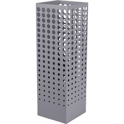 ΟΜΠΡΕΛΟΘΗΚΗ ΜΕΤΑΛΛΙΚΗ ΑΝΟΙΧΤΟ ΓΚΡΙ 15.5x15.5x49cm Eurolamp 819-02528