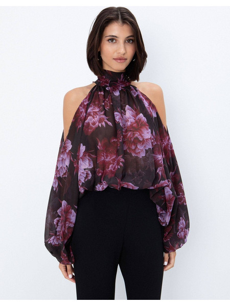 Toi+Moi γυναικεία floral μακρυμάνικη μπλούζα 30-5910-226
