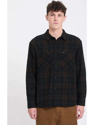 Volcom Hunkstone LS Ανδρικό Πουκάμισο Καφέ FA26