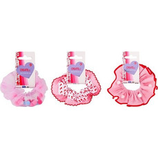 CREATE IT! ΛΑΣΤΙΧΑΚΙΑ ΜΑΛΛΙΩΝ SCRUNCHIE ΡΟΖ ΜΕ ΠΟΜ ΠΟΜ ASSORTED