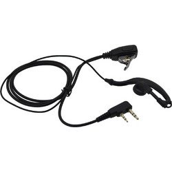 Hands Free Mono Ancus HiConnect με διπλό κονέκτορα 2.5mm & 3.5mm με πλήκτρο απάντησης για Walkie Talkie Μαύρο Bulk