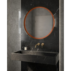 Project Mirrors Iron Circle Slim 42 Στρογγυλός Καθρέπτης Μπάνιου Μεταλλικός Rusted