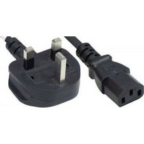 Manhattan Manhattan Stromkabel Uk-version Power Cable Black 1.8 M 382786