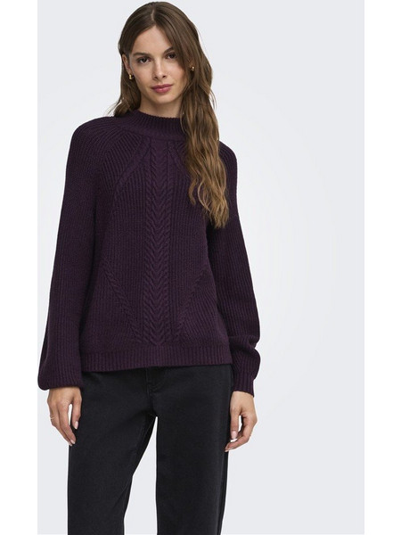 Μπλούζα πλεκτή, ONLKATIA LS DETAIL HIGHNECK KNT, Only