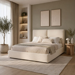 Atmosphera Wonta Κρεβάτι με Αποθηκευτικό Χώρο 160x200cm Λευκό 213180A