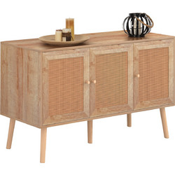 ΜΠΟΥΦΕΣ ΜΕΛΑΜΙΝΗΣ COLM- ΣΥΝΘ. RATTAN ΣΤΙΣ ΠΟΡΤΕΣ HM9220.11 120Χ39Χ70Υεκ