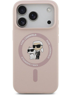 Karl Lagerfeld Rifign Signature Logo MagSafe Back Cover Pink (iPhone 18 Pro / 17 Pro)