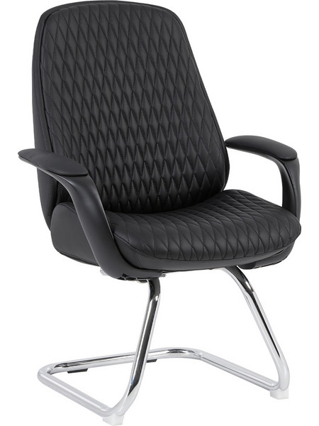 ΚΑΡΕΚΛΑ ΕΠΙΣΚΕΠΤΗ VELUM-s HM1235.01 ΜΑΥΡO PU-ΒΑΣΗ ΧΡΩΜΙΟΥ 71x60x100Υεκ