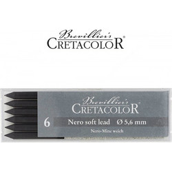 Μύτες μηχανικού μολυβιού 5,6mm cretacolor 6 Charcoal Lead 26002