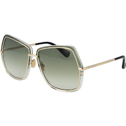 Max Mara MM0054/S 32P Γυναικεία Γυαλιά Ηλίου Τετράγωνα Μεταλλικά Ασημί με Μαύρο Degradee Φακό