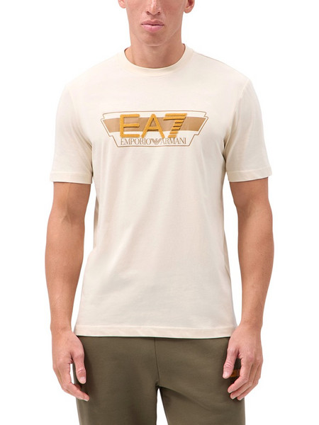 EA7 EMPORIO ARMANI MEN T-SHIRT REGULAR LOGO PRINT