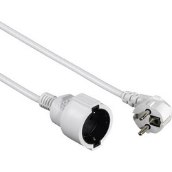HAMA 47866 PROFI EARTHED EXTENSION CABLE 5 M WHITE