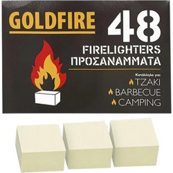 Προσανάμματα GOLDFIRE (Κουτί με 48 προσανάμματα)