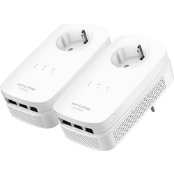 TP-Link TL-PA8030PKIT V2 Powerline Διπλό Kit για Ενσύρματη Σύνδεση με 3 Θύρες Ethernet & Passthrough Πρίζα