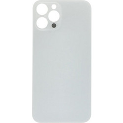 Apple iPhone 12 Pro Max - Battery Back Cover with Adhesive Large Hole Silver With Logo OEM