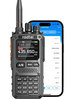 Radtel RT-920 Φορητός Πομποδέκτης VHF/UHF Dual Band 10W με Ευρεία Λήψη, Air Band και Προγραμματισμό από Κινητό