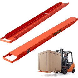 VEVOR Προεκτάσεις περονοφόρου 1520 x 115 mm με δακτύλιο συγκράτησης και κάτω κλείδωμα, πορτοκαλί, 1 ζευγάρι JXGDHJZHCT60Y4CBM001V0
