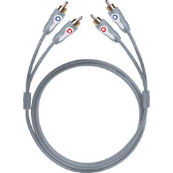 Oehlbach LF audio RCA phono cable 2xRCA - 2xRCA 3m Anthracite