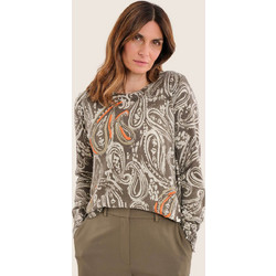 Gerry Weber γυναικεία πλεκτή μπλούζα με paisley print - N76013697038 Λαδί