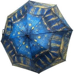 Ομπρέλα Αυτόματη Vincent van Gogh - Starry Night Over the Rhone 105cm 8 Ακτινών - Μωβ