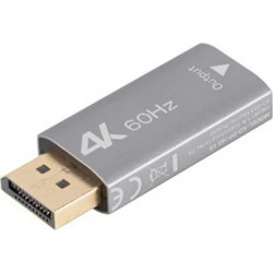 Lanberg AD-DP-HD-01 Μετατροπέας HDMI female σε DisplayPort male Ασημί
