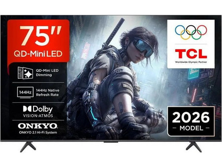TCL 75T8D Smart Τηλεόραση 75" 4K Mini LED HDR (2026)
