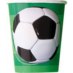 Party Ποτήρια Χάρτινα 3D Soccer 266ml 8 Τεμάχια (U27306EU)