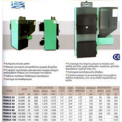 Mavil Primus UKY-Y 210 Λέβητας Pellet Ξύλου με Καυστήρα 210000kcal/h