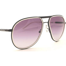PRADA 56MS 1BO3M1 Ανδρικά Γυαλιά Ηλίου Aviator Μεταλλικά Μαύρα με Ροζ Polarized Φακό