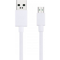 USB A 2.0 Fast Charging - Data Cable Male To Micro USB B Male White 1m Καλώδιο Φόρτισης & Δεδομένων PTR-0057 0054 U119