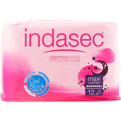 Indasec Dermoseda Good Night Maxi Σερβιέτες Ακράτειας 8 Σταγόνες 12τμχ